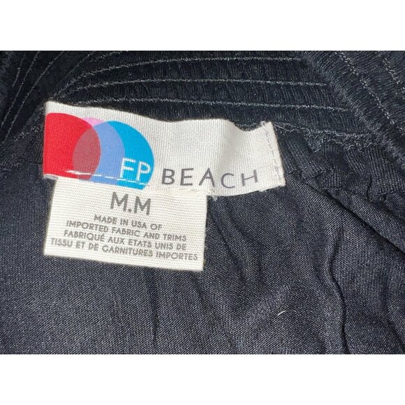 Free People Beach Soft Open Front Smocked Waist Assymetrical Maxi Skirt Sz Mediu - Picture 3 of 11